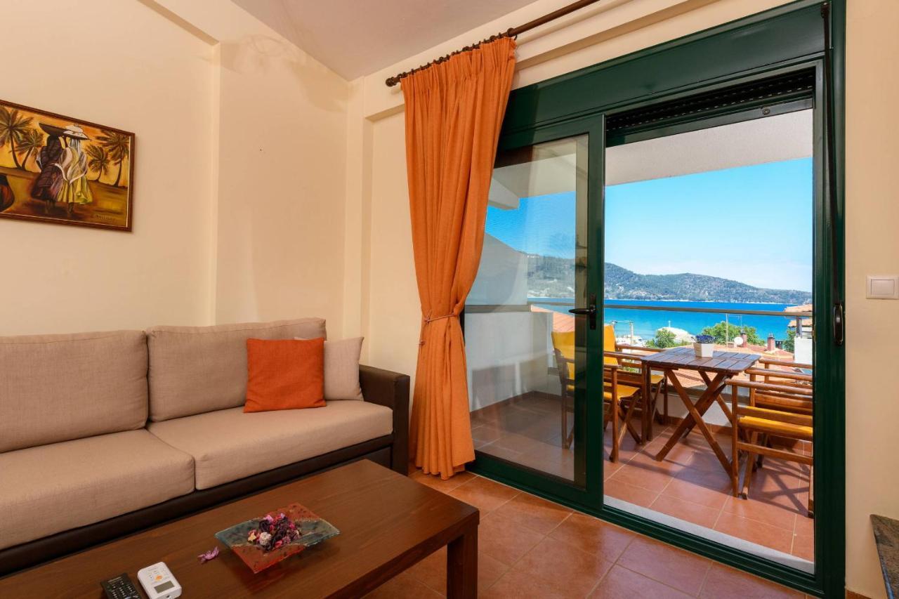 Zoe'S Sea View Apartment スカラ・ポタミアス エクステリア 写真