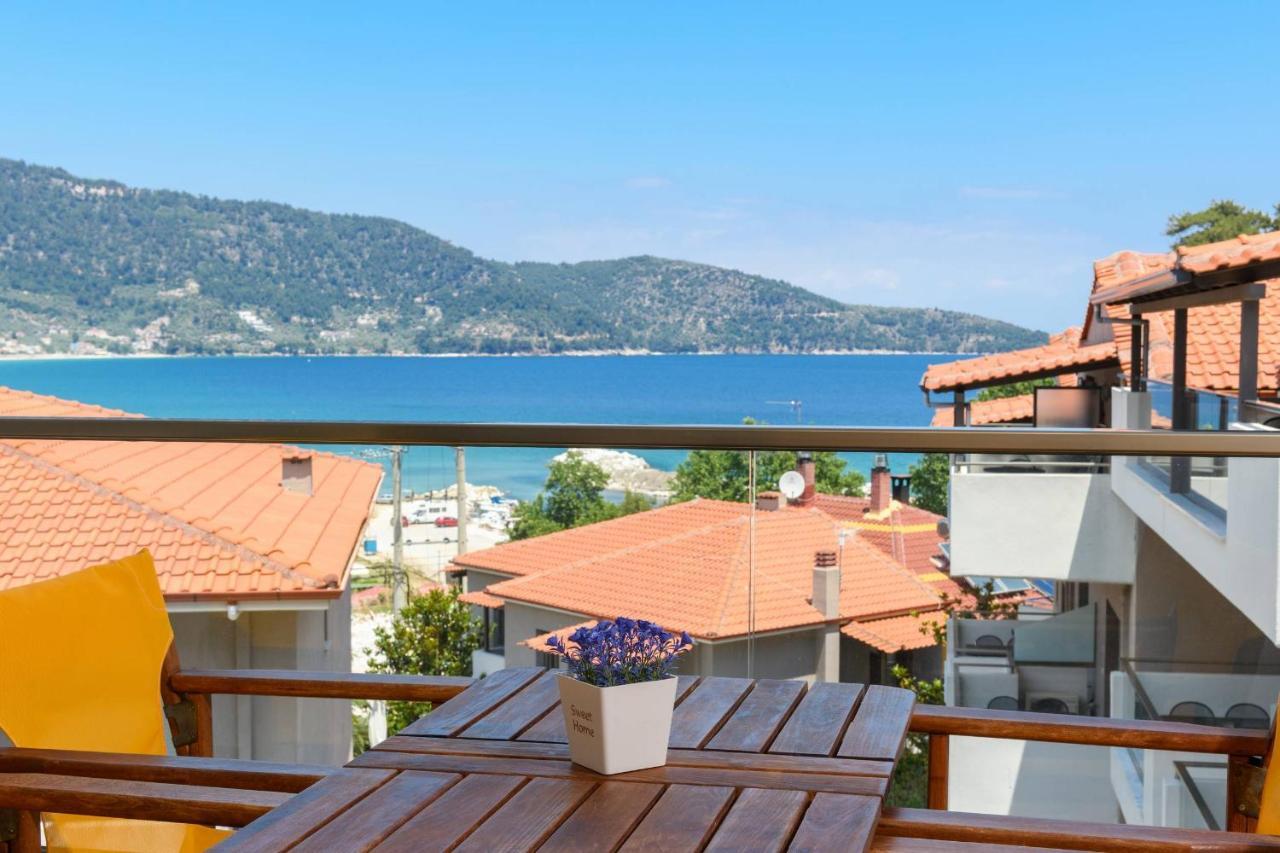 Zoe'S Sea View Apartment スカラ・ポタミアス エクステリア 写真