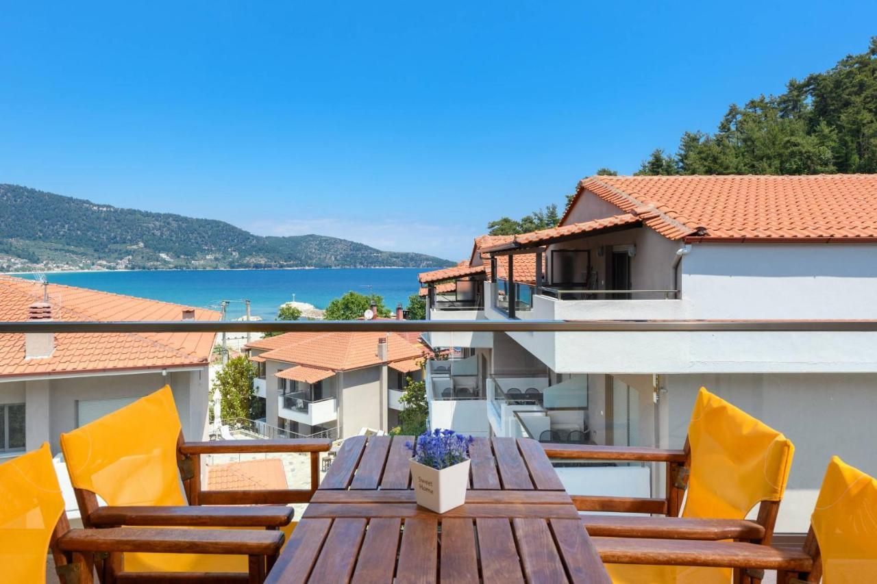 Zoe'S Sea View Apartment スカラ・ポタミアス エクステリア 写真